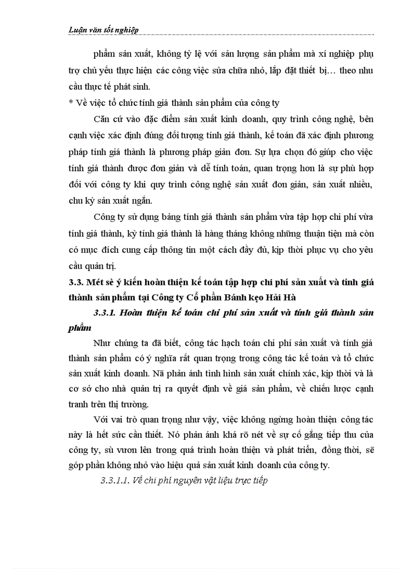 image for page Hoàn thiện kế toán chi phí sản xuất và tính giá thành sản phẩm tại Công ty Cổ phần Bánh kẹo Hải Hà 1
