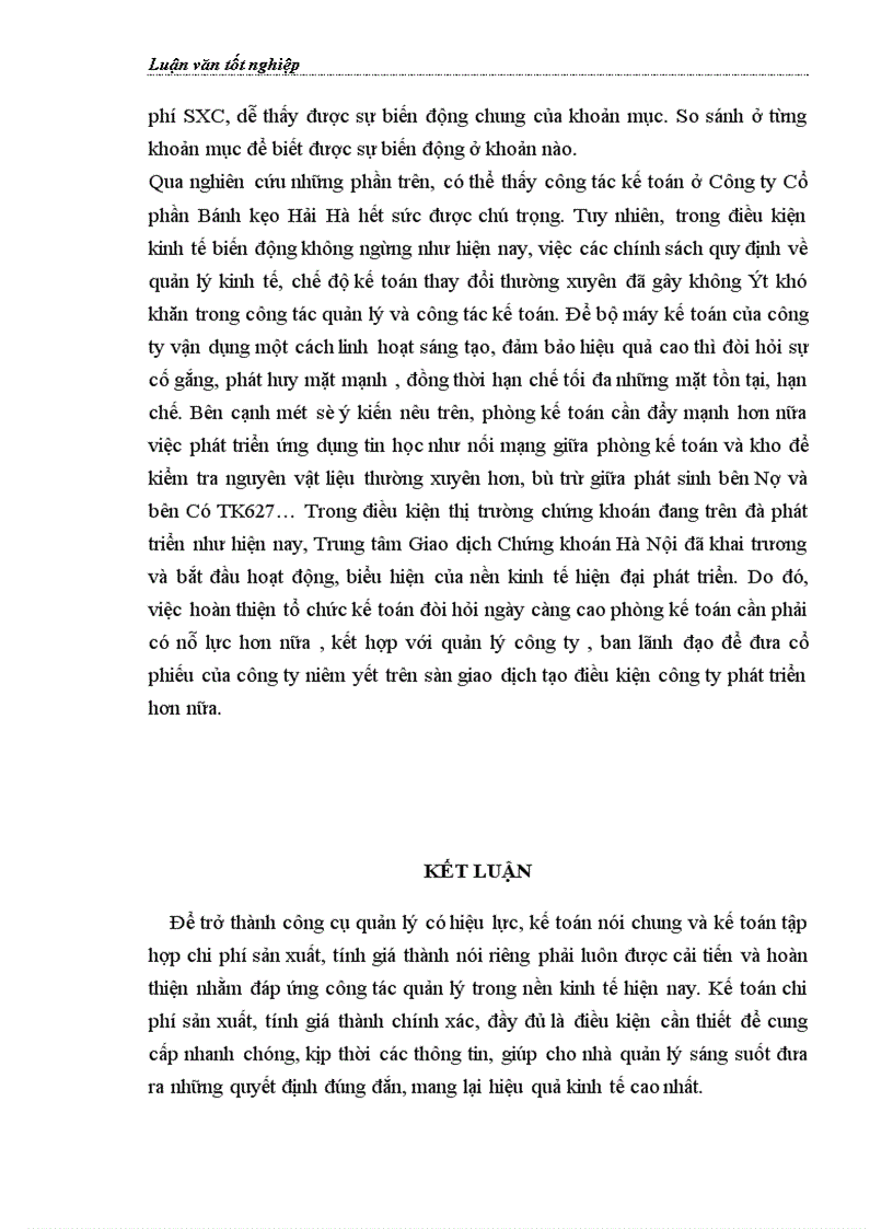 image for page Hoàn thiện kế toán chi phí sản xuất và tính giá thành sản phẩm tại Công ty Cổ phần Bánh kẹo Hải Hà 1