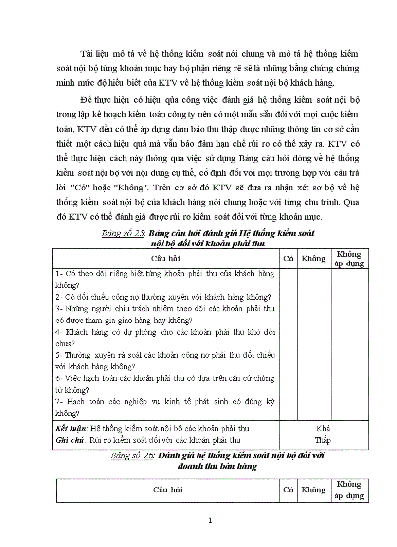 image for page Quy trình kiểm toán bán hàng thu tiền trong kiểm toán Báo cáo tài chính của kiểm toán nội bộ các đơn vị hạch toán độc lập tại Tổng công ty Sông Đà 1