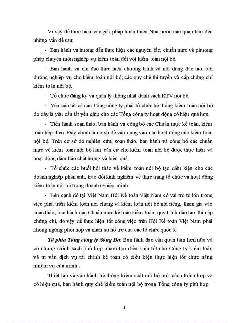 image for page Quy trình kiểm toán bán hàng thu tiền trong kiểm toán Báo cáo tài chính của kiểm toán nội bộ các đơn vị hạch toán độc lập tại Tổng công ty Sông Đà 1