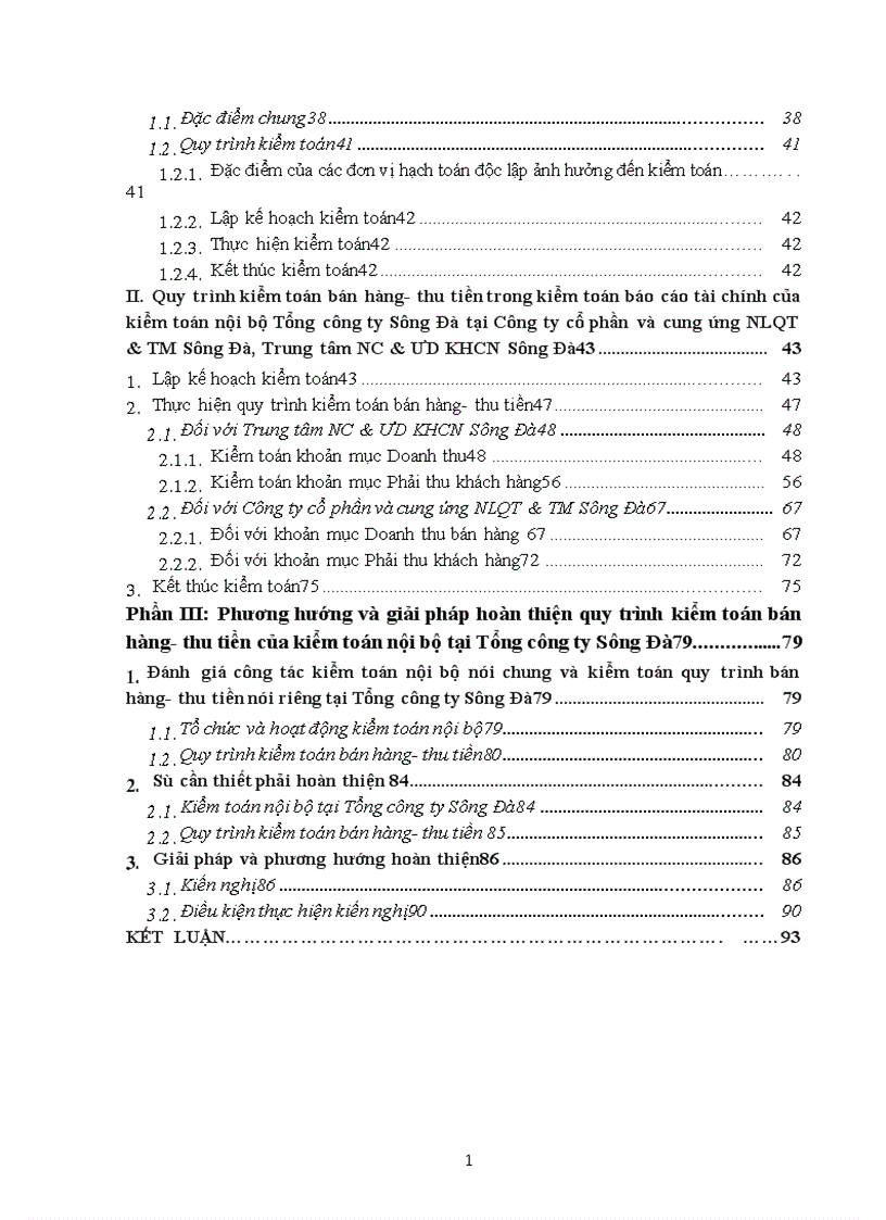 image for page Quy trình kiểm toán bán hàng thu tiền trong kiểm toán Báo cáo tài chính của kiểm toán nội bộ các đơn vị hạch toán độc lập tại Tổng công ty Sông Đà 1
