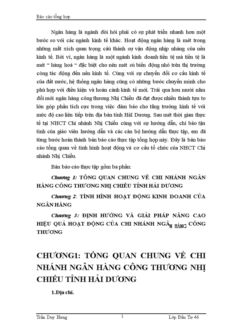Định hướng và giảI pháp nâng cao hiệu quả hoạt động của chi nhánh Ngân hàng công thương