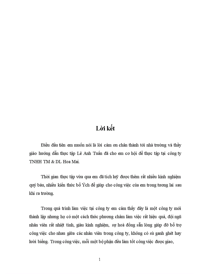 image for page Thực trạng hoạt động và kinh doanh lữ hành của công ty Thương mại và du lịch Hoa Mai