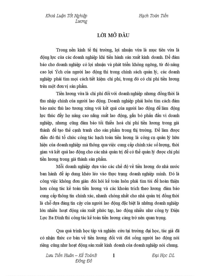 image for page Tổ chức hạch toán tiền lương và các khoản trích theo lương tại công ty Điện Lực Ba Đình Hà Nội 1