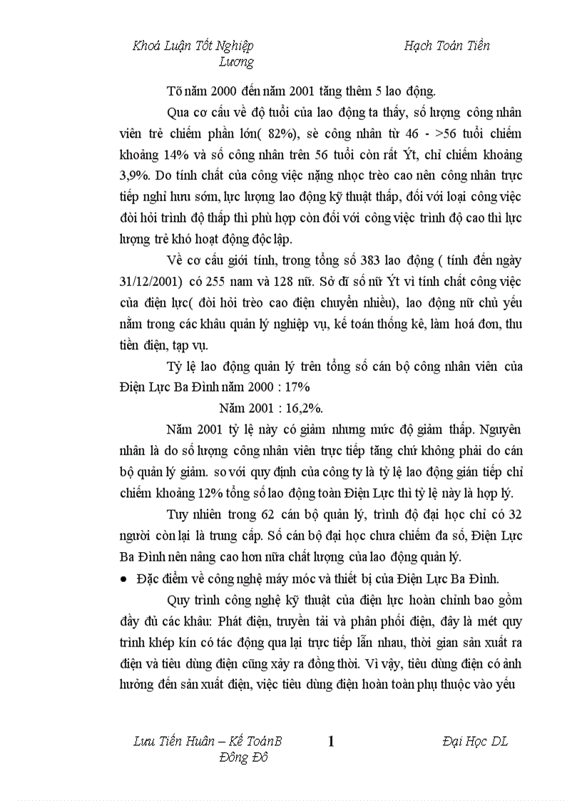 image for page Tổ chức hạch toán tiền lương và các khoản trích theo lương tại công ty Điện Lực Ba Đình Hà Nội 1