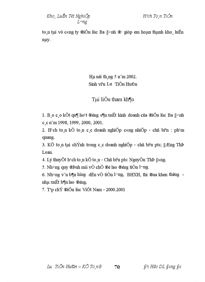 image for page Tổ chức hạch toán tiền lương và các khoản trích theo lương tại công ty Điện Lực Ba Đình Hà Nội 1