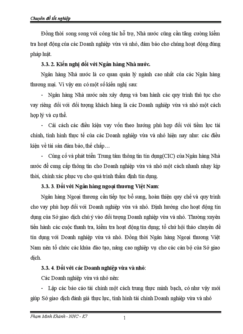 image for page Nâng cao chất lượng tín dụng đối với các Doanh nghiệp vừa và nhỏ tại Sở giao dịch Ngân hàng Ngoại thương Việt Nam 1