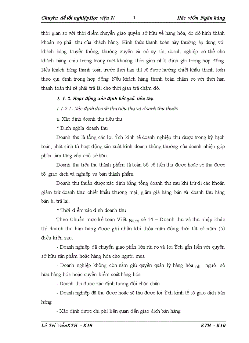 image for page Kế toán tiêu thụ thành phẩm và xác định kết quả tiêu thụ thành phẩm tại Công ty cổ phần thực phẩm H M