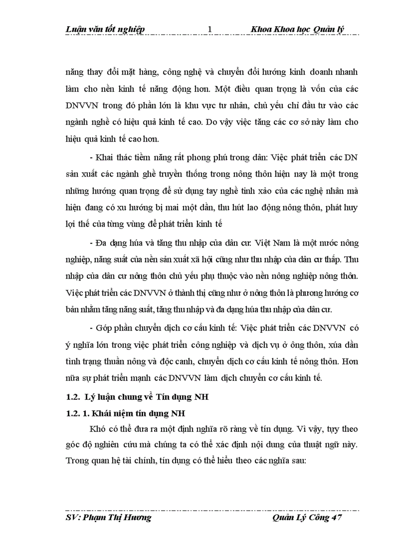 image for page Quản lý hoạt động tín dụng đối với DNVVN tại NHĐT PT Việt Nam chi nhánh Quang Trung 1