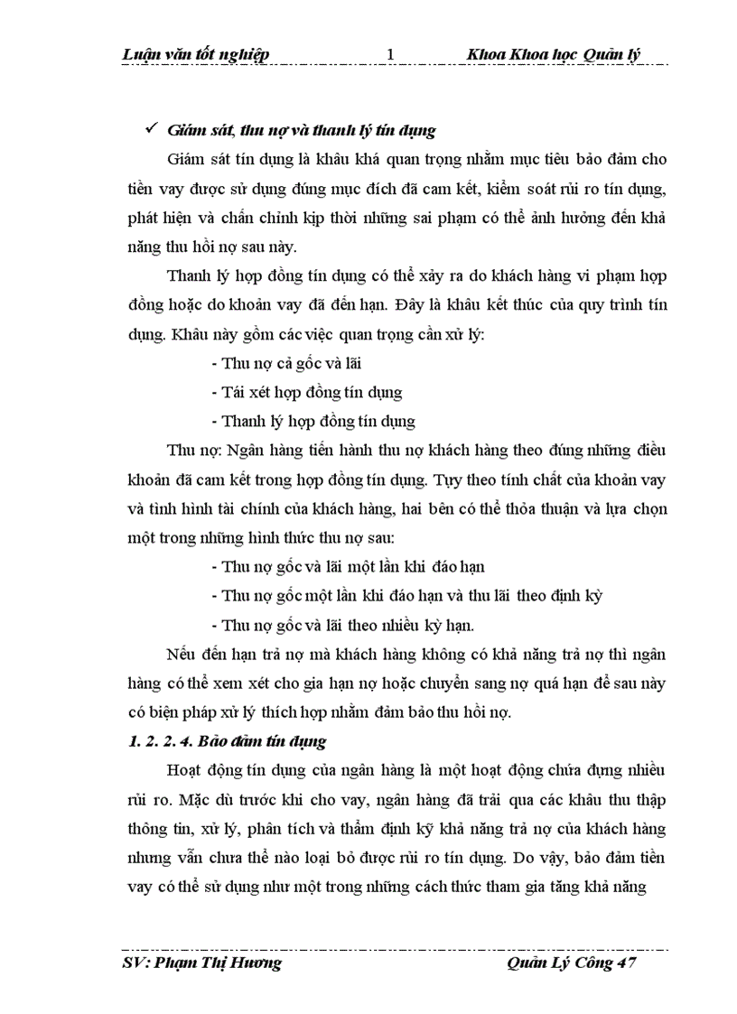 image for page Quản lý hoạt động tín dụng đối với DNVVN tại NHĐT PT Việt Nam chi nhánh Quang Trung 1