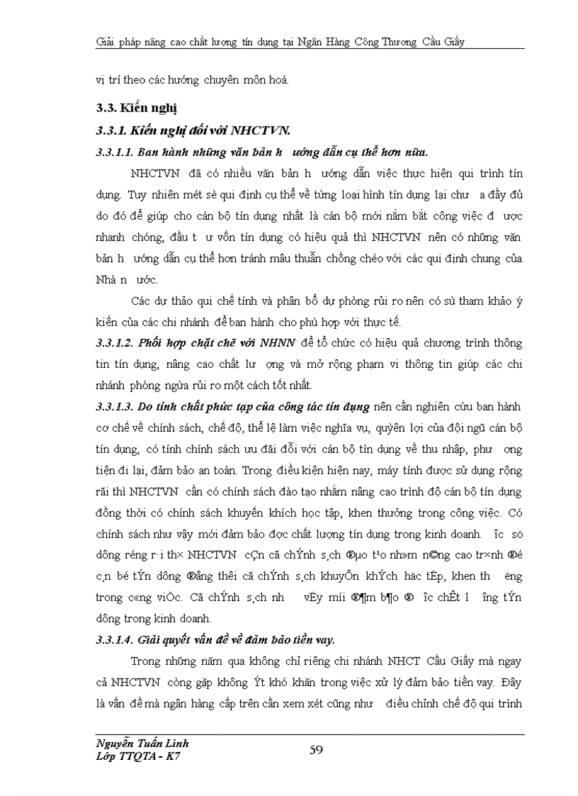 image for page Giải pháp nâng cao chất lượng tín dụng tại Ngân Hàng ng Thương Cầu Giấy
