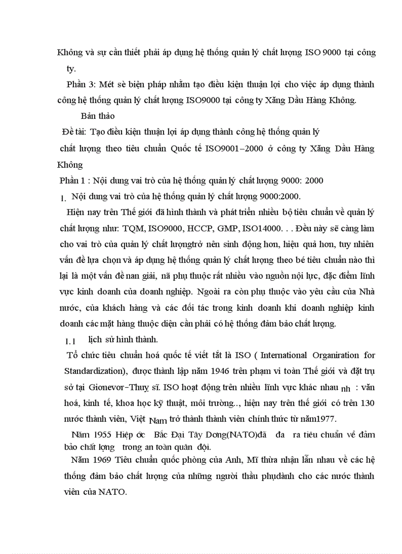 image for page Tạo điều kiện thuận lợi áp dụng thành công hệ thống quản lý chất lượng theo tiêu chuẩnQuốc tế ISO9001 2000 ở công ty Xăng Dầu Hàng Không