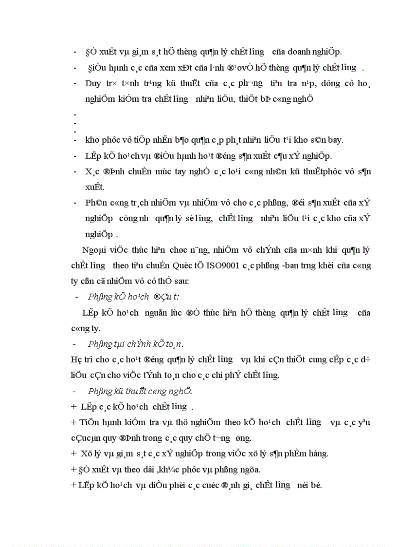 image for page Tạo điều kiện thuận lợi áp dụng thành công hệ thống quản lý chất lượng theo tiêu chuẩnQuốc tế ISO9001 2000 ở công ty Xăng Dầu Hàng Không