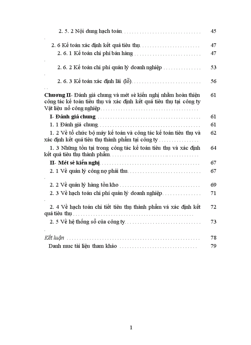 image for page Hoàn thiện công tác kế toán tiêu thụ và xác định kết quả tiêu thụ thành phẩm ở Công ty TNHH Vật liệu nổ công nghiệp 1