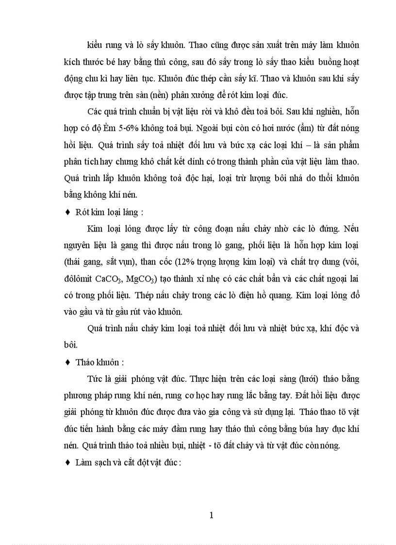 image for page Tính toán thiết kế hệ thống thông gió xử lý khí thải Phân xưởng Đúc Công ty Mai Động 1
