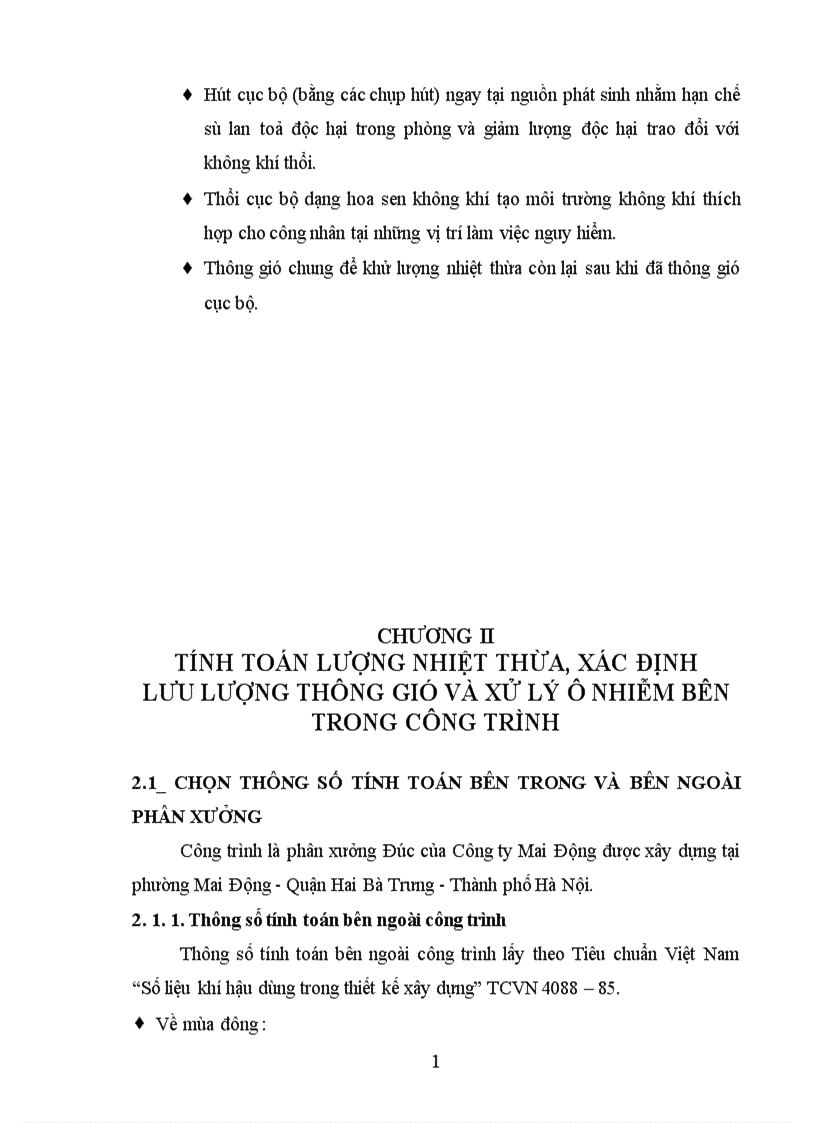 image for page Tính toán thiết kế hệ thống thông gió xử lý khí thải Phân xưởng Đúc Công ty Mai Động 1
