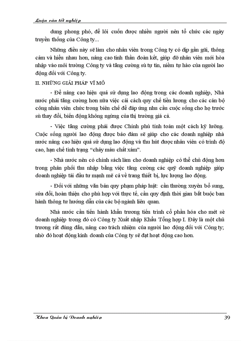 image for page Một số giải pháp nhằm nâng cao chất lượng đãi ngộ nhân sự ở Công ty Xuất Nhập khẩu Tổng hợp I Bộ Thương mại 1