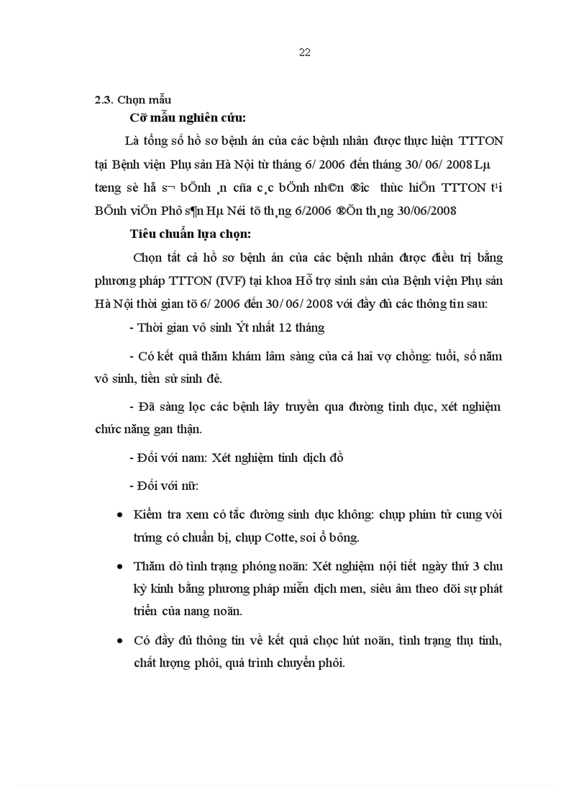 image for page Đánh giá kết quả của phương pháp thụ tinh trong ống nghiệm IVF tại Bệnh viện Phụ sản Hà Nội từ tháng 6 2006 đến tháng 6 2008