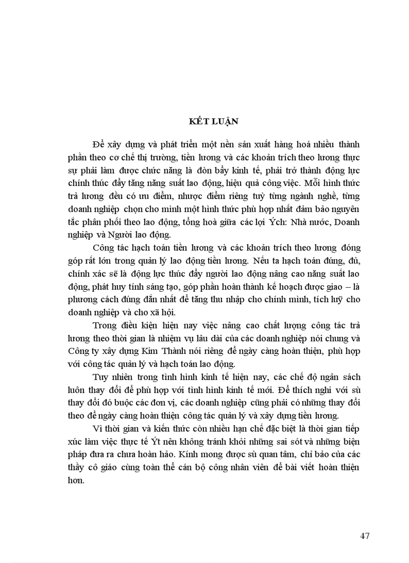 image for page Hạch toán tiền lương và các khoản trích theo lương tại Công ty trách nhiệm hữu hạn xây dựng công trình Hoàng Hà 1