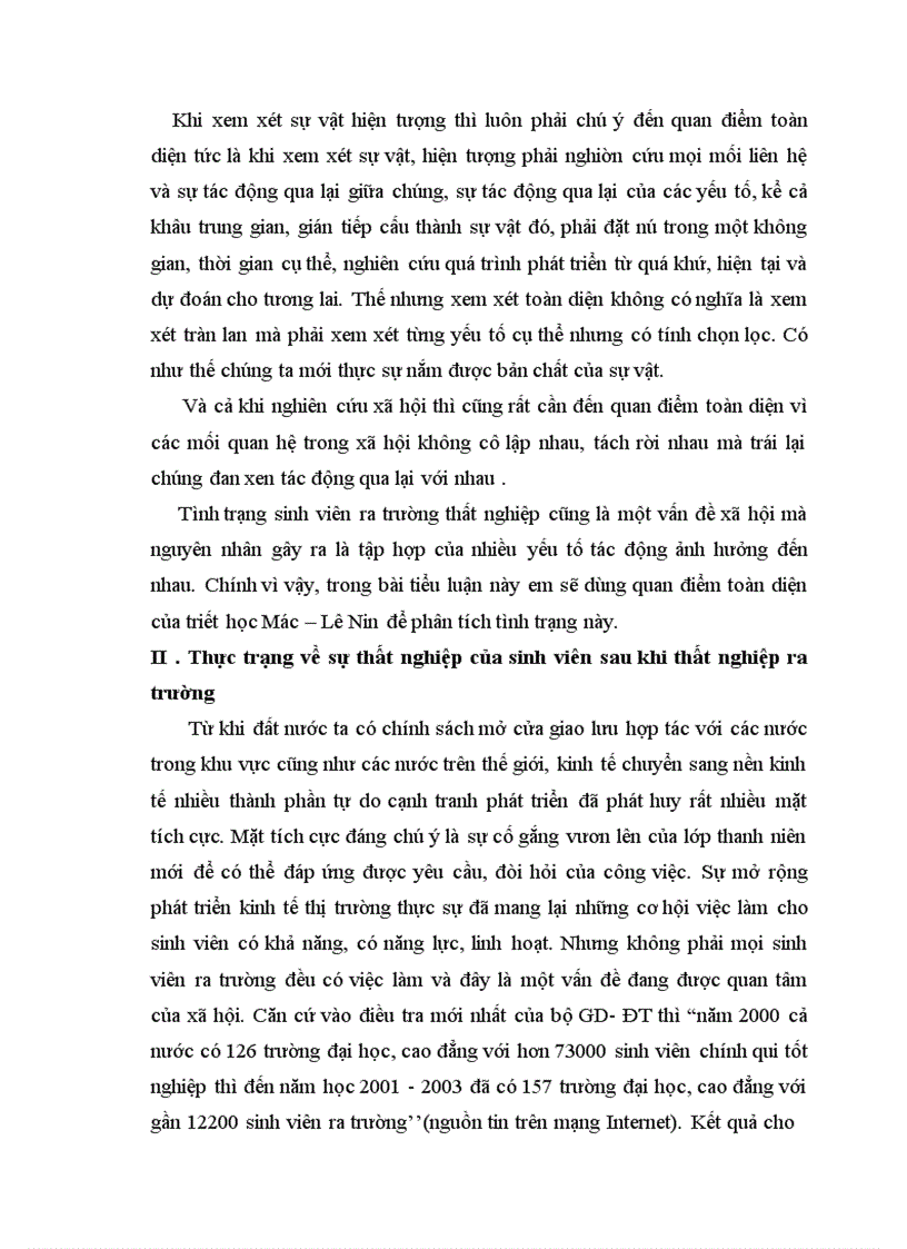 image for page Thực trạng của vấn đề sinh viên ra trường thất nghiệp