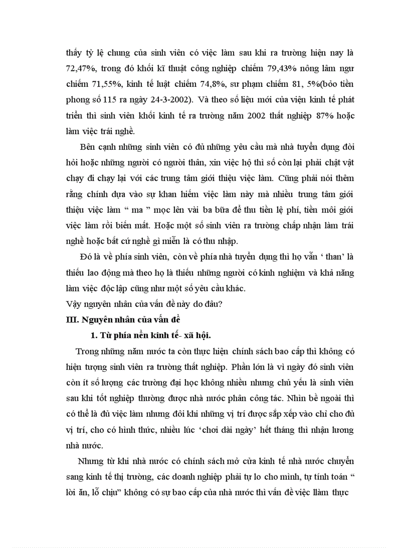 image for page Thực trạng của vấn đề sinh viên ra trường thất nghiệp