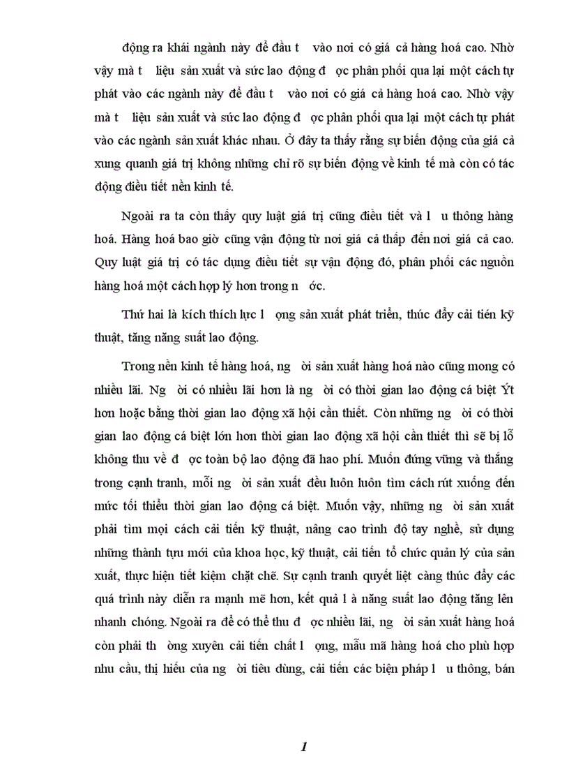 image for page Thực trạng nền kinh tế ở Việt Nam và tác động cơ bản của quy luật giá trị đối với nền kinh tế thị trường