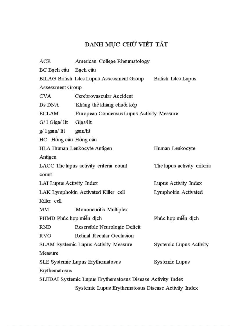 image for page Đánh giá hoạt động bệnh lupus ban đỏ theo chỉ số SLEDAI và so sánh với một số chỉ số khác