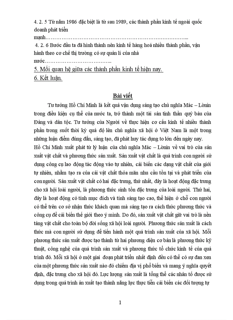 image for page Tại sao Hồ Chí Minh chủ trương thực hiện cơ cấu kinh tế hàng hóa nhiều thành phần trong thời kỳ quá độ lên chủ nghĩa xã hội ở Việt Nam