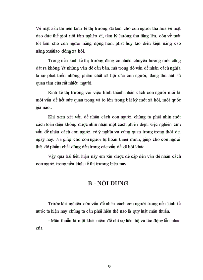 image for page Vấn đề nhân cách con người trong nền kinh tế thị trưòng hiện nay 1