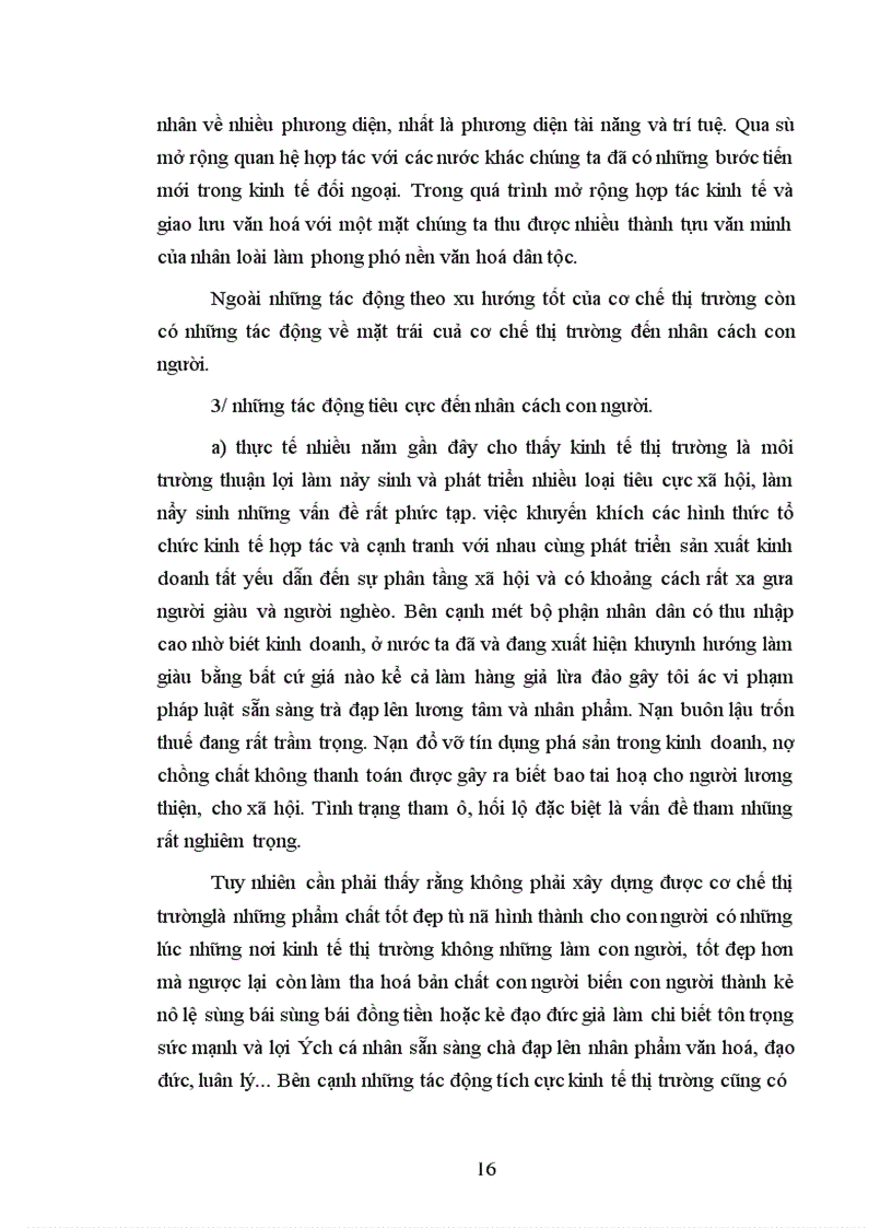 image for page Vấn đề nhân cách con người trong nền kinh tế thị trưòng hiện nay 1