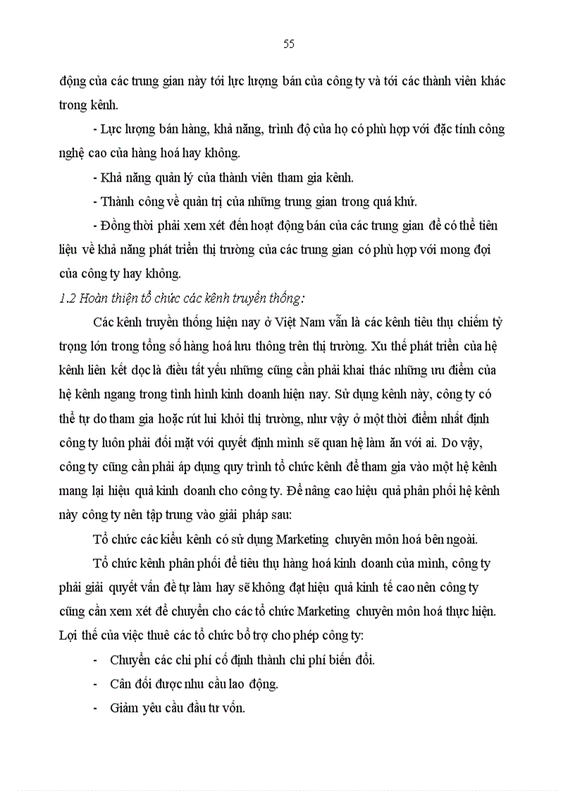 image for page Hoàn thiện hệ thống kênh phân phối hàng hoá của Công ty Cổ phần Đầu tư Thương Mại Hoàng Sơn 1