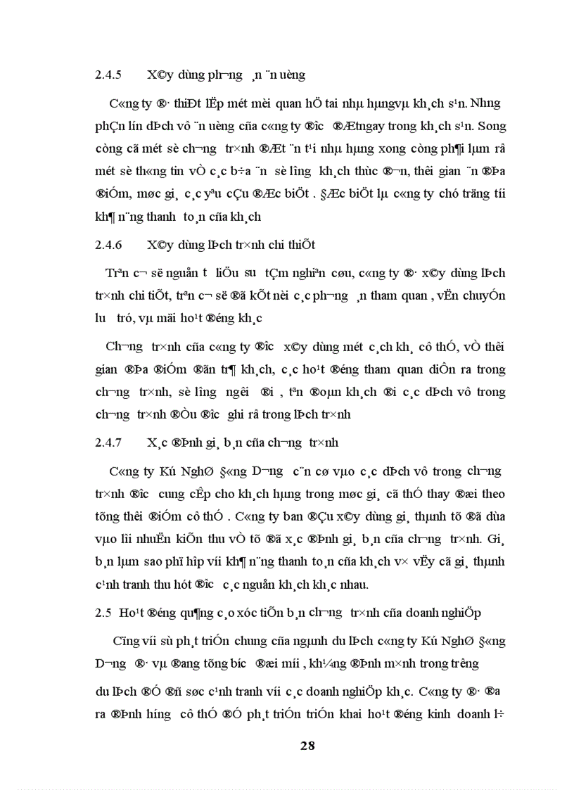 image for page Báo cáo thực tập tổng hợp tại công ty tnhh Kỳ Nghỉ Đông Dương