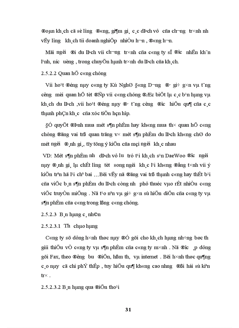 image for page Báo cáo thực tập tổng hợp tại công ty tnhh Kỳ Nghỉ Đông Dương