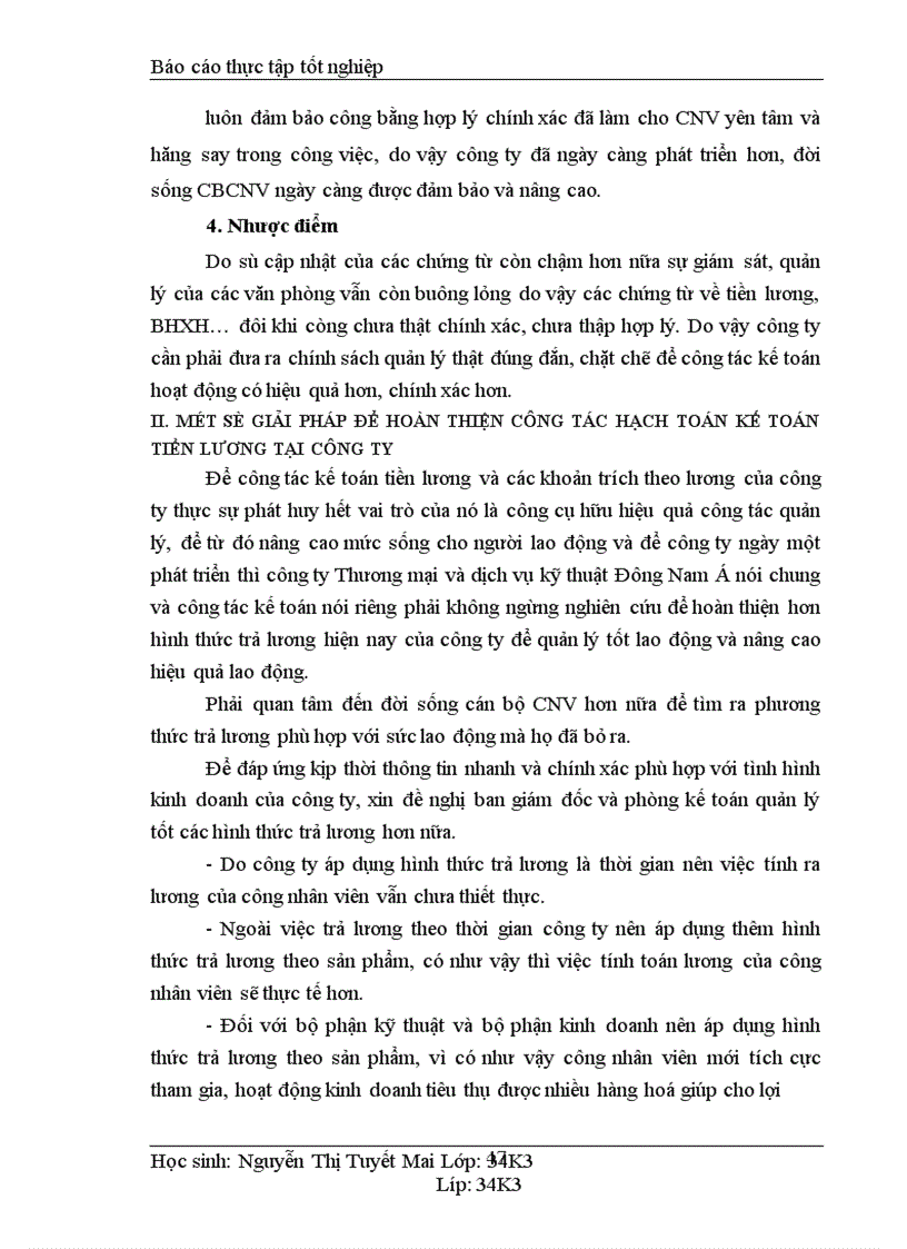 image for page Kế toán tiền lương và các khoản trích theo lương tại Công ty cổ phần Thương Mại và dịch vụ kỹ thuật Đông Nam á 1