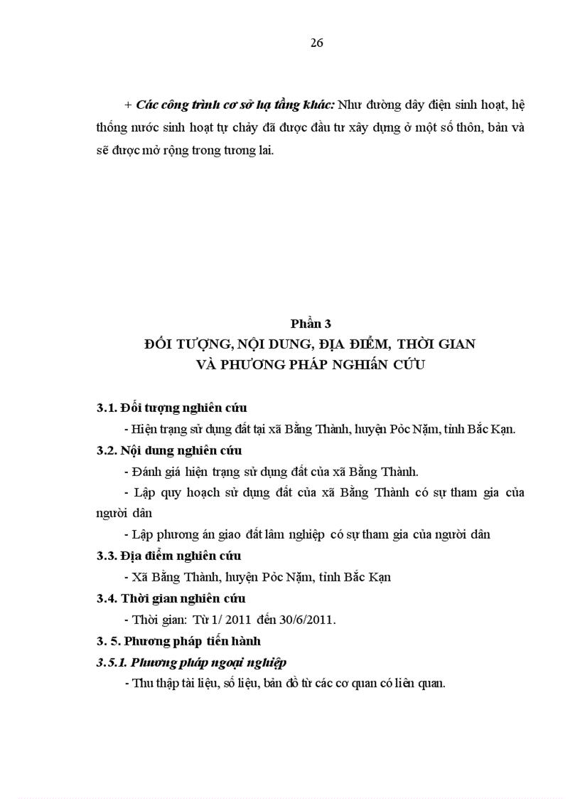 image for page Đánh giá hiện trạng sử dụng đất lập quy hoạch sử dụng đất giai đoạn 2011 2020 và phương án giao đất lâm nghiệp có sự tham gia của người dân tại xã Bằng Thành huyện Pác Nặm tỉnh Bắc Kạn