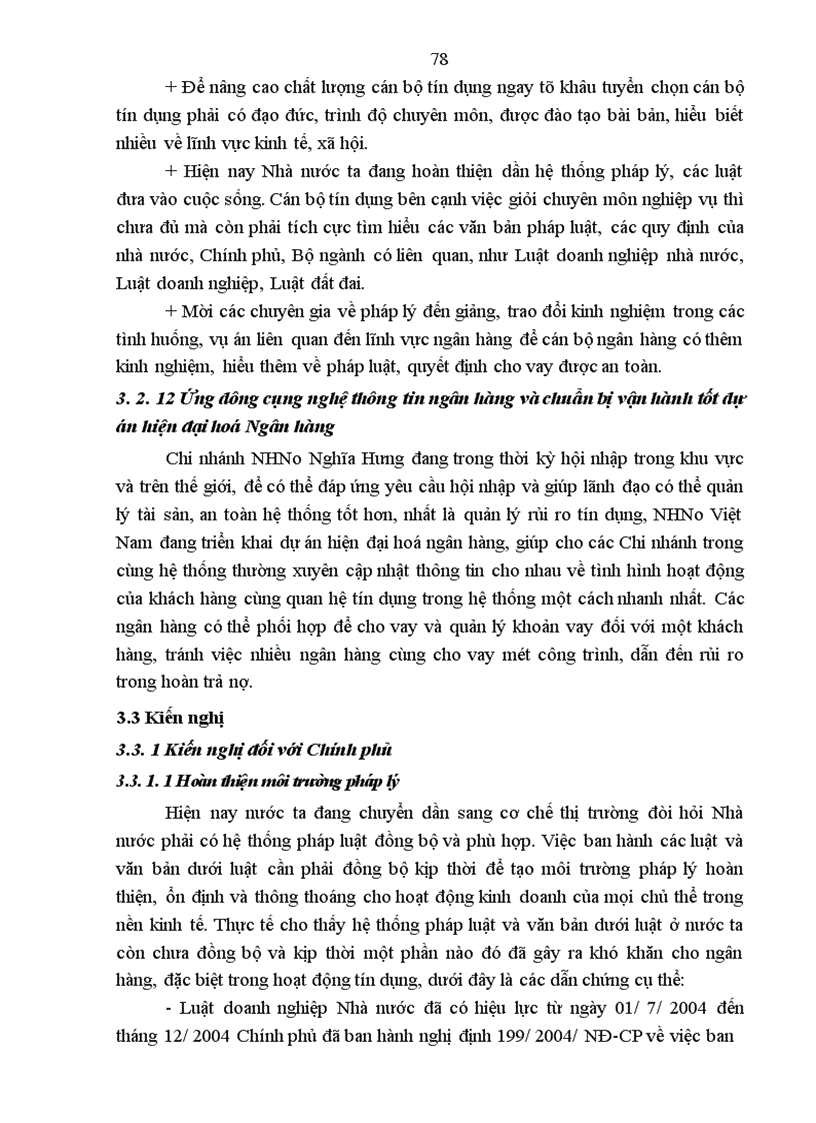 image for page Rủi ro tín dụng tại Chi nhánh NHNo PTNT huyện Nghĩa Hưng tỉnh Nam Định Thực trạng và giải pháp