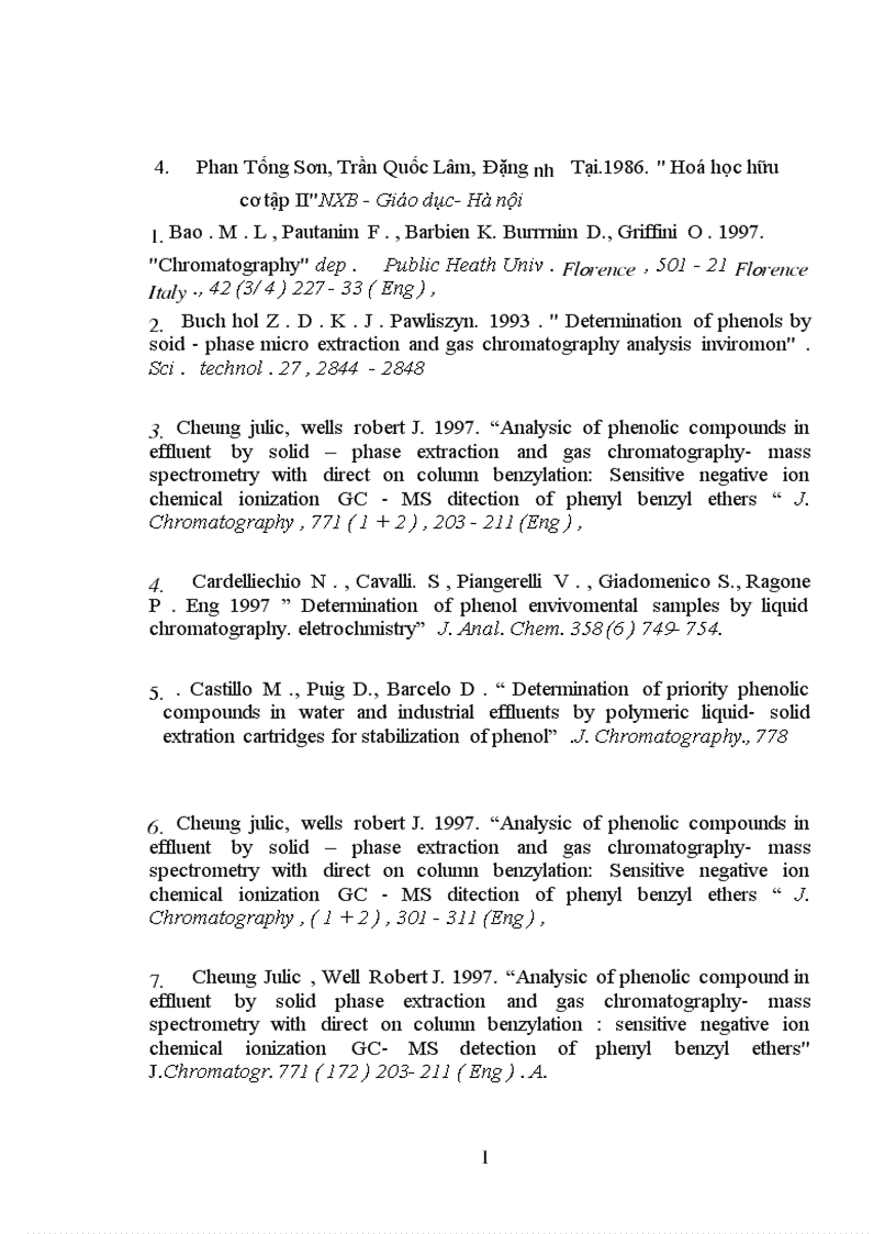 image for page Phương pháp sắc ký khí lỏng hiệu suất cao HPLC và những vấn đề cần nghiên cứu ứng dụng