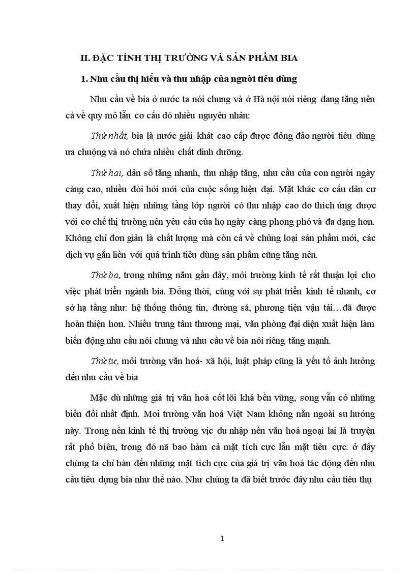 image for page Hoàn thiện hệ thống kênh phân phối nhằm duy trì và mở rộng thị trường tiêu thụ của Công ty bia Hà Nội 1