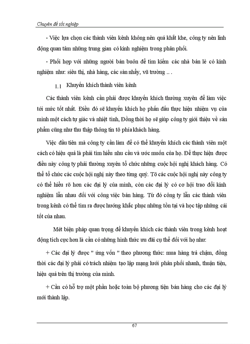 image for page Hoàn thiện hệ thống kênh phân phối nhằm duy trì và mở rộng thị trường tiêu thụ của Công ty bia Hà Nội 1