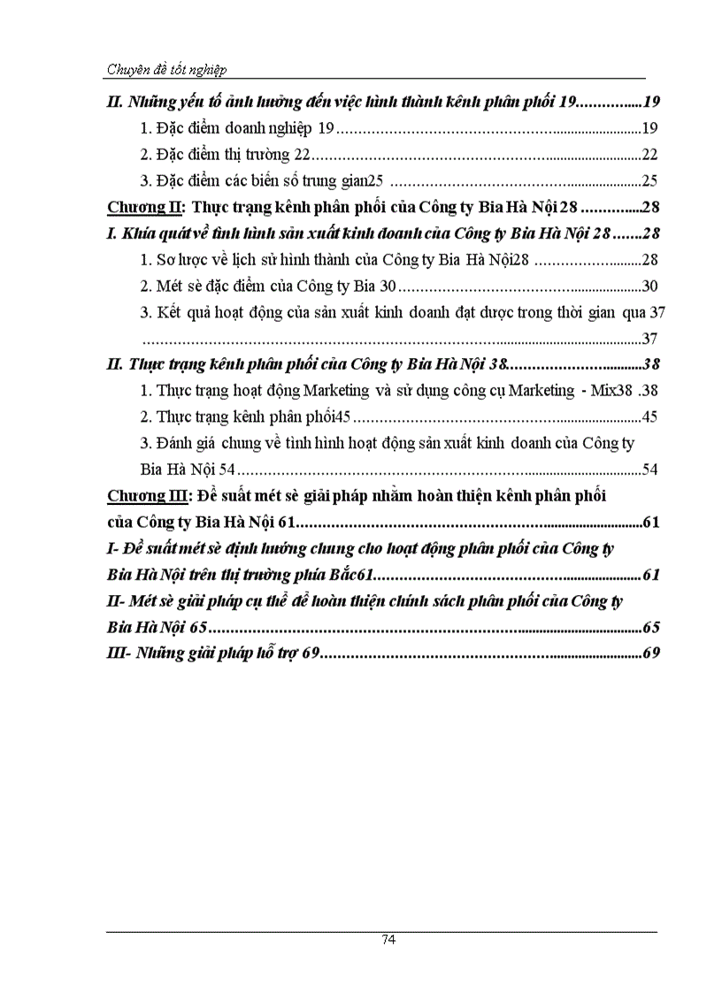 image for page Hoàn thiện hệ thống kênh phân phối nhằm duy trì và mở rộng thị trường tiêu thụ của Công ty bia Hà Nội 1