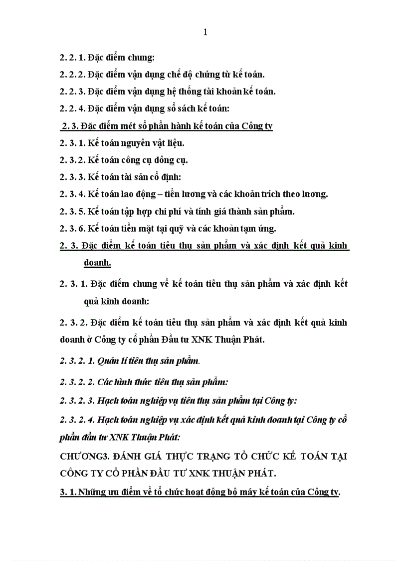 image for page Báo cáo kiến tập kế toán tại Công ty cổ phần Đầu tư XNK Thuận Phát
