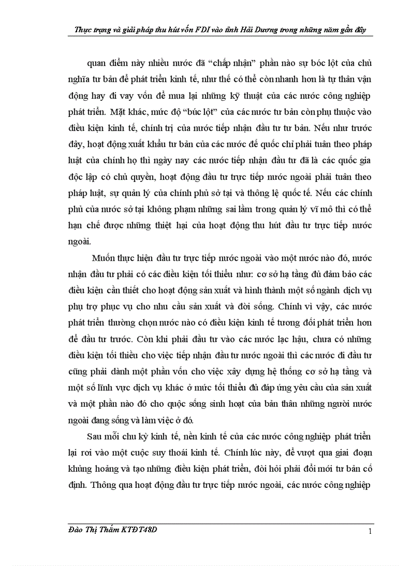 image for page Thực trạng và giải pháp thu hút vốn FDI vào tỉnh Hải Dương trong những năm gần đây