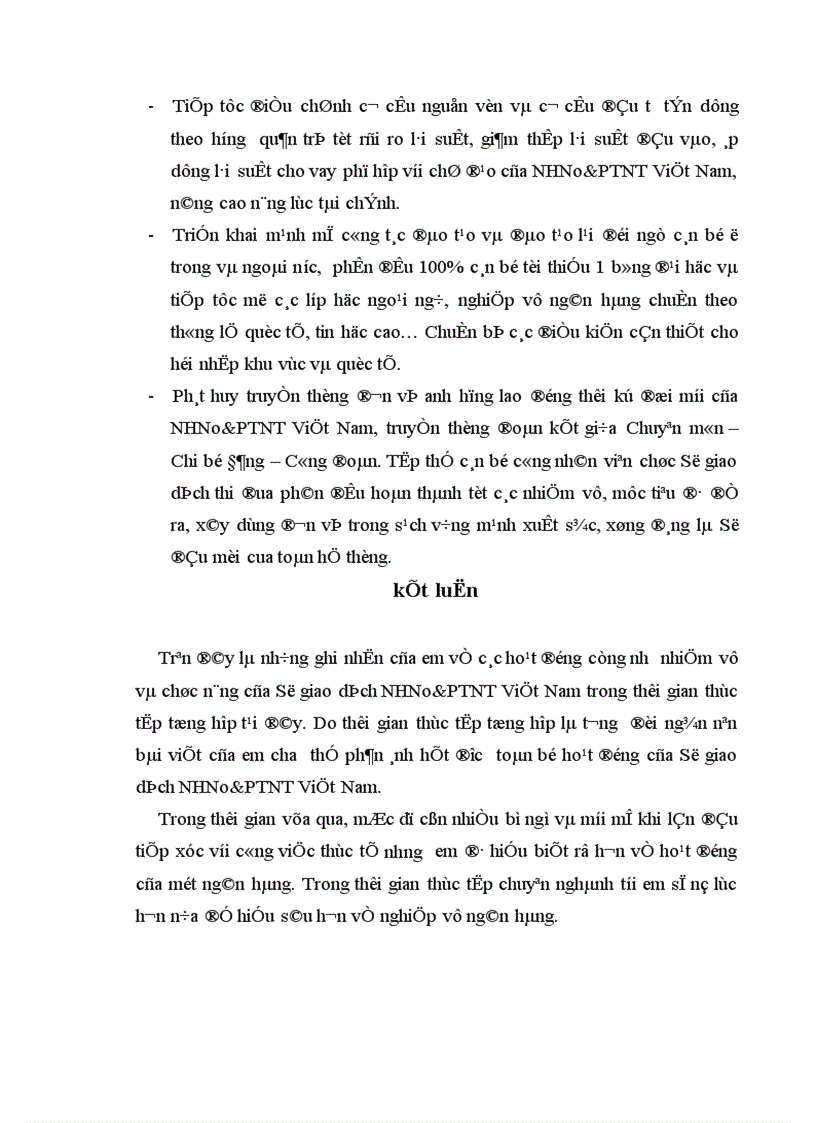 image for page Tình hình hoạt động của Sở giao dịch Ngân hàng Nông nghiệp và Phát triển Nông thôn Việt Nam