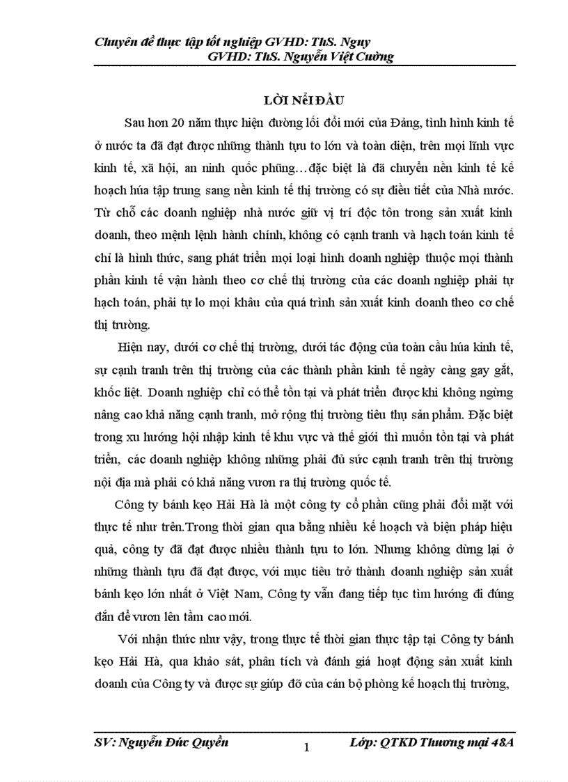 image for page Giải pháp nâng cao năng lực cạnh tranh và mở rộng thị trường tiêu thụ sản phẩm cho công ty cổ phần bánh kẹo Hải Hà 1