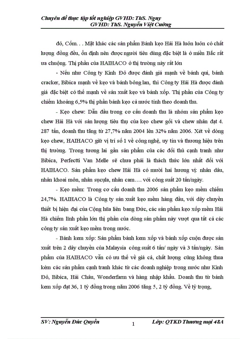 image for page Giải pháp nâng cao năng lực cạnh tranh và mở rộng thị trường tiêu thụ sản phẩm cho công ty cổ phần bánh kẹo Hải Hà 1