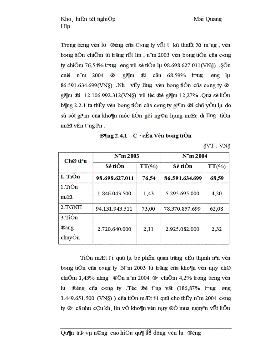 image for page Quản trị và nâng cao hiệu quả sử dụng vốn lưu động tại Công ty Vật tư kỹ thuật Xi măng 1
