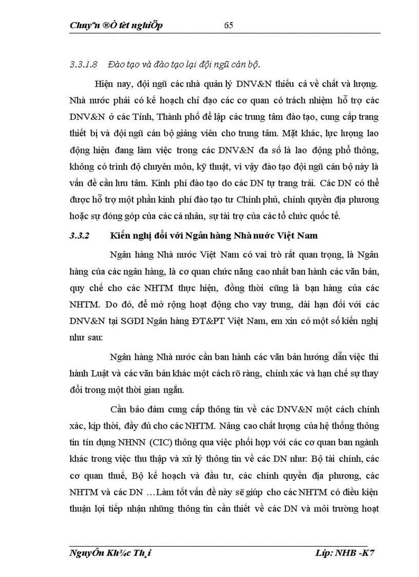 image for page Giải pháp mở rộng và nâng cao chất lượng tín dụng trung dài hạn đối với các doanh nghiệp vừa và nhỏ tại Sở giao dịch Ngân hàng Đầu tư và Phát triển Việt Nam