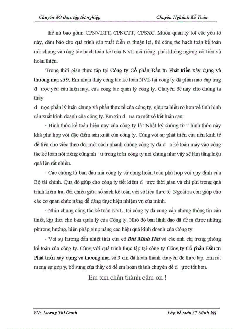 image for page Hoàn thiện kế toán nguyên vật liệu tại Công ty Cổ phần Đầu Tư Phát Triển Xây Dựng và Thương Mại số 9