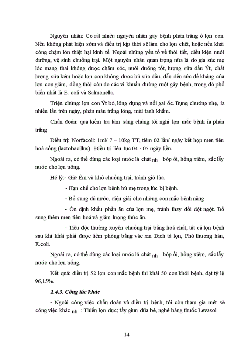 image for page Điều tra tình hình nhiễm bệnh lợn con phân trắng tại một số xã ở huyện Tam Dương tỉnh Vĩnh Phúc và một số phác đồ điều trị