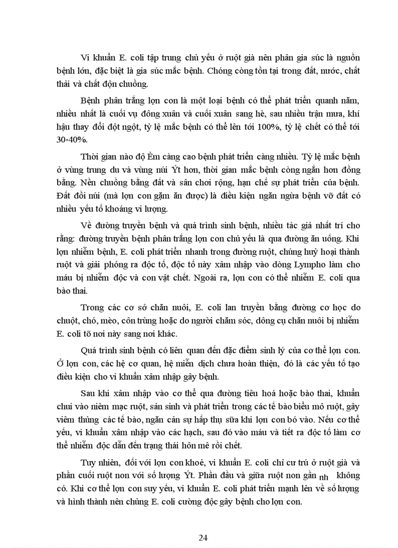 image for page Điều tra tình hình nhiễm bệnh lợn con phân trắng tại một số xã ở huyện Tam Dương tỉnh Vĩnh Phúc và một số phác đồ điều trị